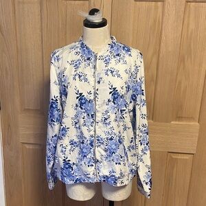 Torrid Blue and White Floral Men's Jacket